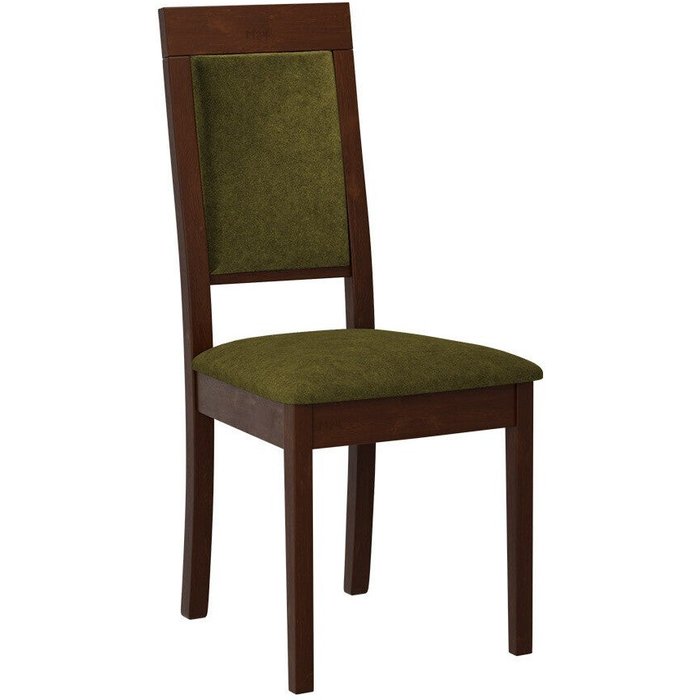Silla victorville 340, nogal, verde, 93x47x53cm, tapiz, de madera, madera