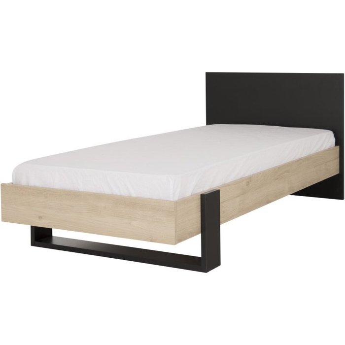 Cama individual en estilo industrial boreal