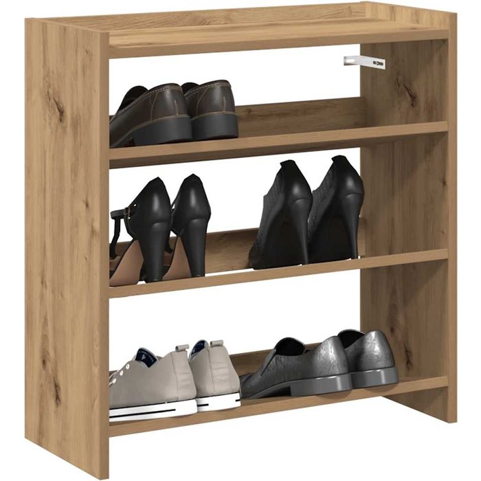 Maison exclusive - zapatero artesanal de madera contrachapada 60x25x62 cm