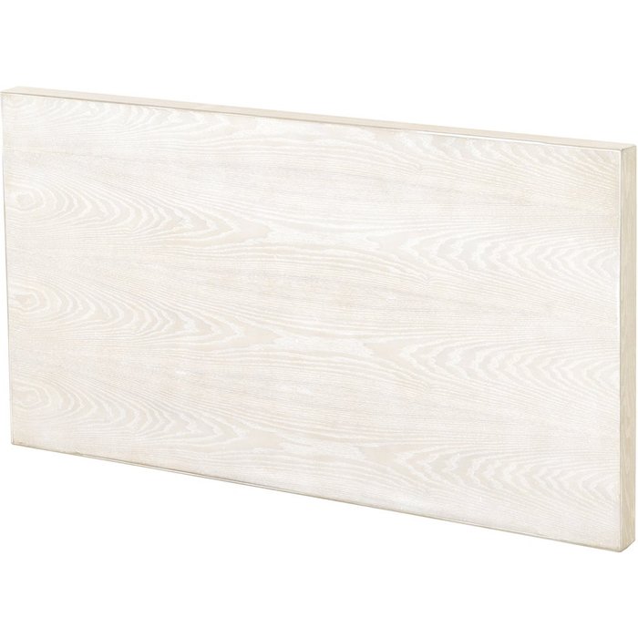 Cabecero chapado en madera de fresno patinado blanco 110x60 cm
