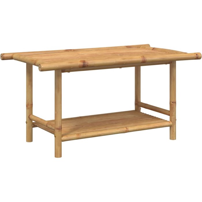 Mesita de centro,mesa auxiliar,mesita de centro de bambú 90x50x45 cm cfw30335