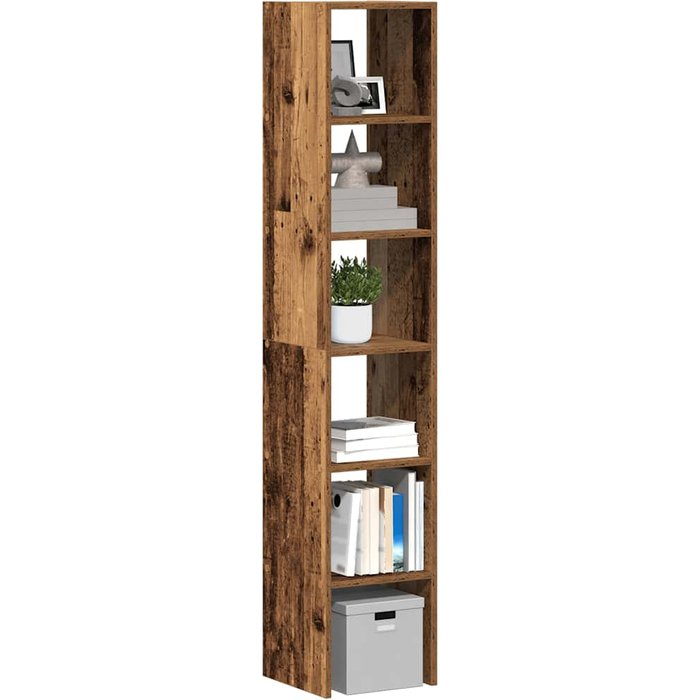 Estanterías apilables de madera vieja de ingeniería de madera