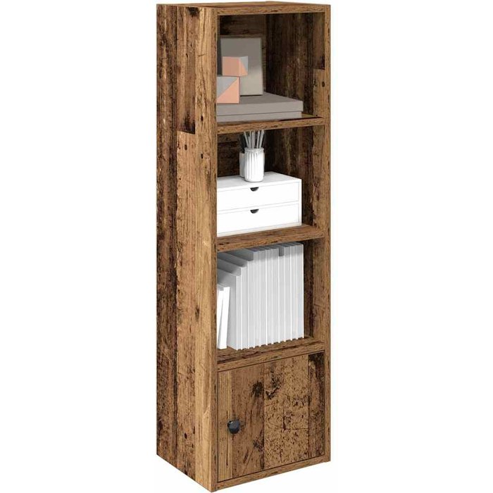 Librería de madera reciclada, 31x24x102 cm, madera de ingeniería. - pangivo