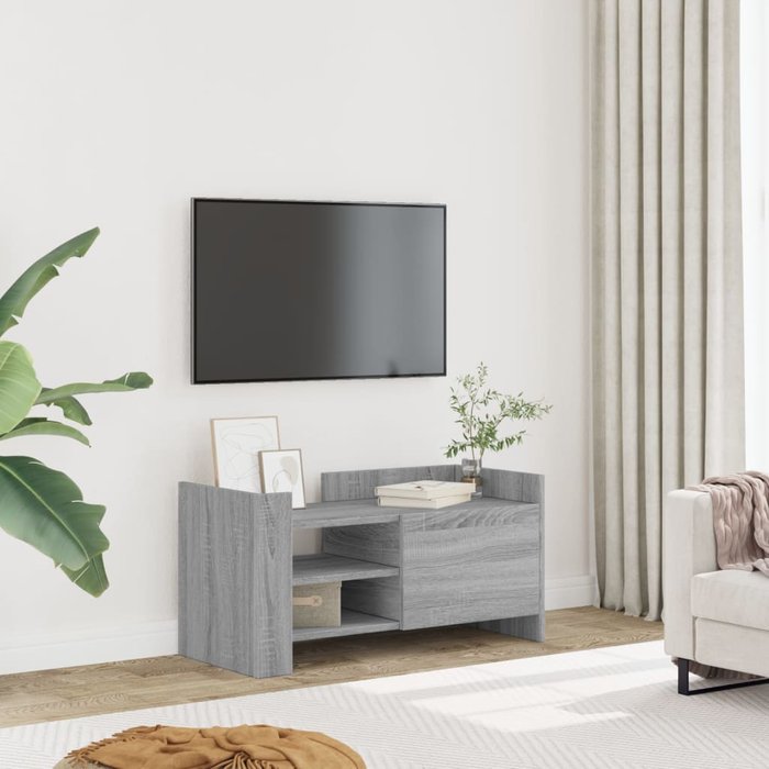 Maison exclusive - mueble de tv madera de ingeniería gris sonoma 80x35x40 cm