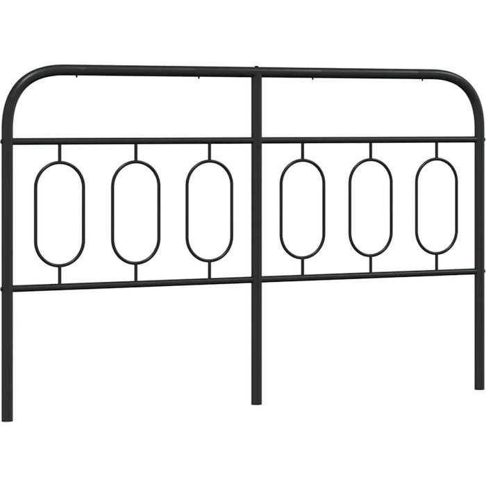 Cabecero cama - mueble cabecero de repuesto de metal negro 137 cm