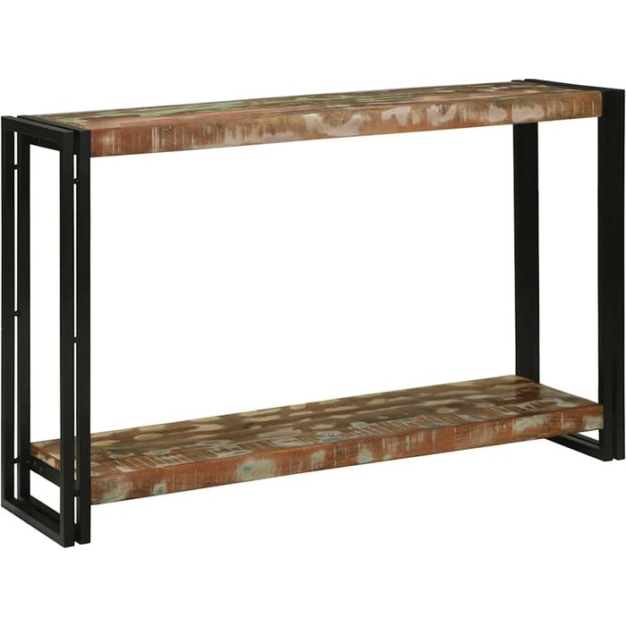 Mesa consola 120 x 33 x 75 cm madera maciza reciclada