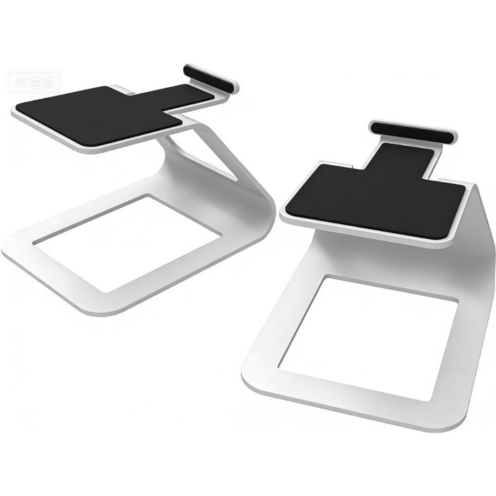 Soporte de altavoz de escritorio para altavoces pequeños, blanco