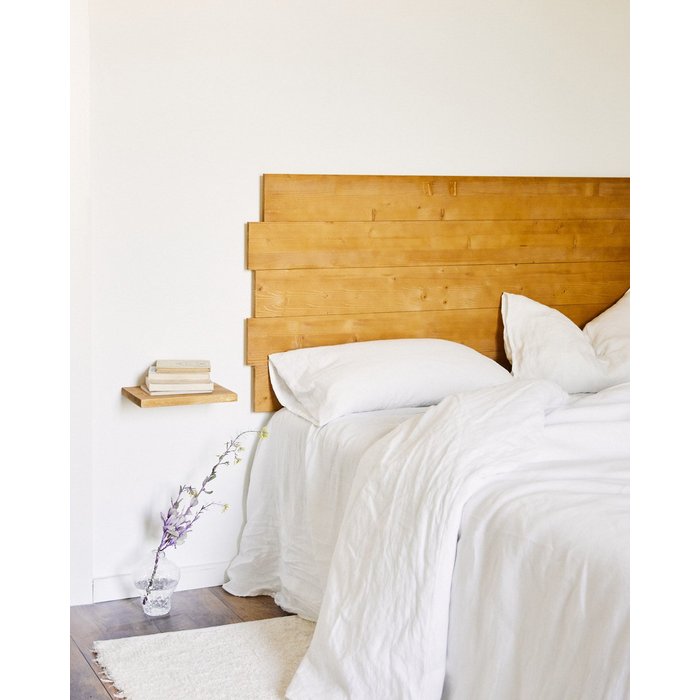 Siara cabecero de cama de madera cama de 90 cm en color marrón claro hannun