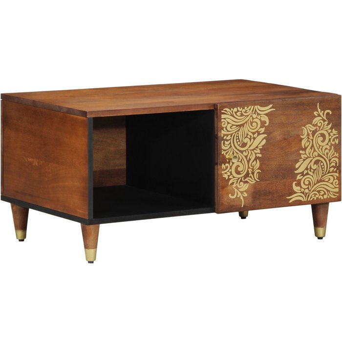 Vidaxl mesa de café 80x50x40 cm de madera maciza de mango