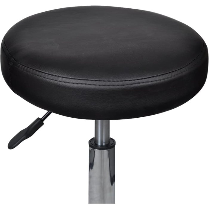 Taburete de oficina negro — comfortxl