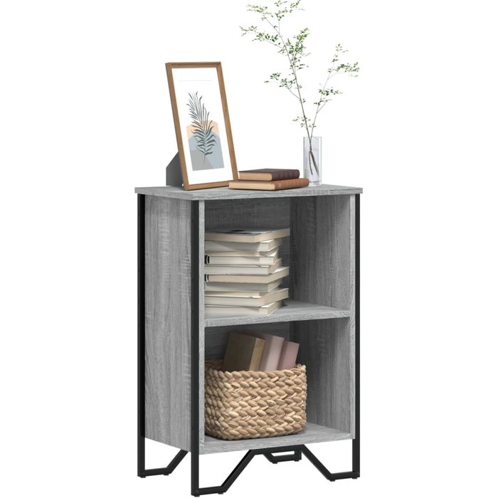 Maison exclusive - estantería madera de ingeniería gris sonoma 50x31x74,5 cm