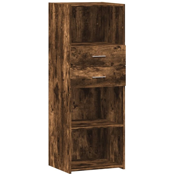Aparador alto madera de ingeniería roble ahumado 45x42,5x124 cm - comfortxl