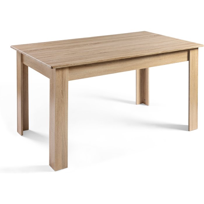 Mesa de comedor aitana forma rectangular taupe 79x140x80 cm