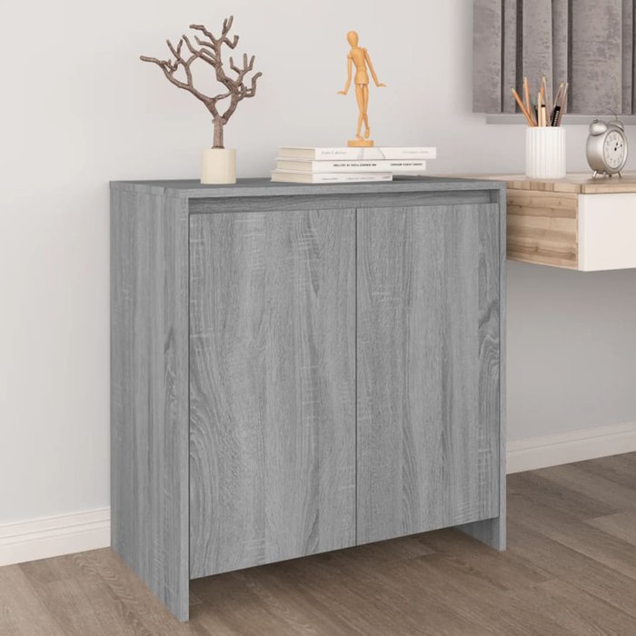 Aparador gris sonoma 70x41x75 cm madera contrachapada