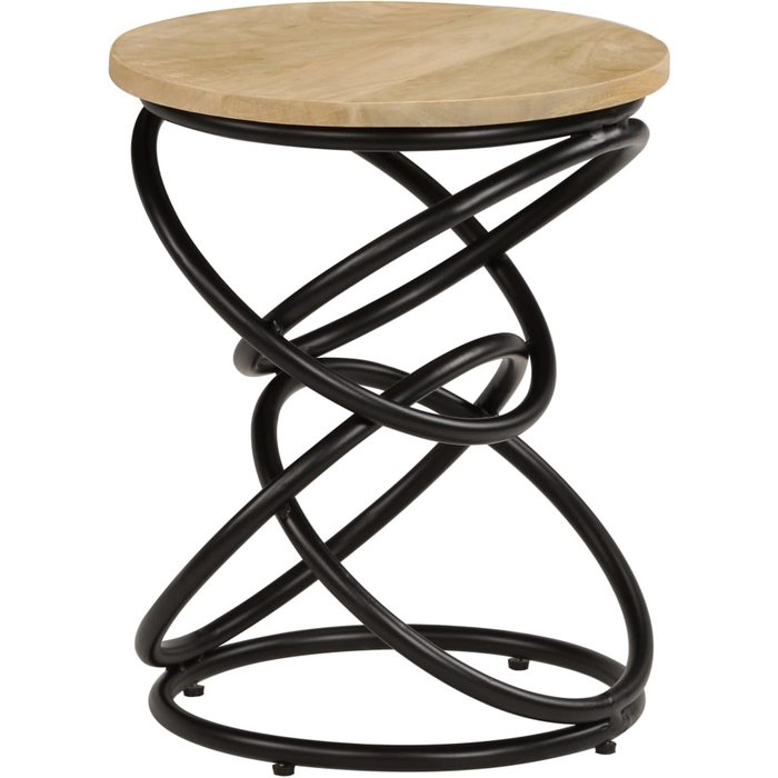 Mesa auxiliar de madera maciza de mango 40x50 cm