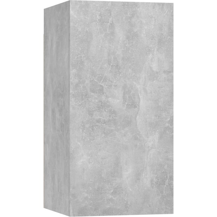 Mueble de tv de hormigón contrachapado gris 30,5x30x60 cm - comfortxl