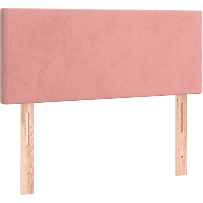 Cabecero de terciopelo rosa 90x5x78/88 cm - comfortxl