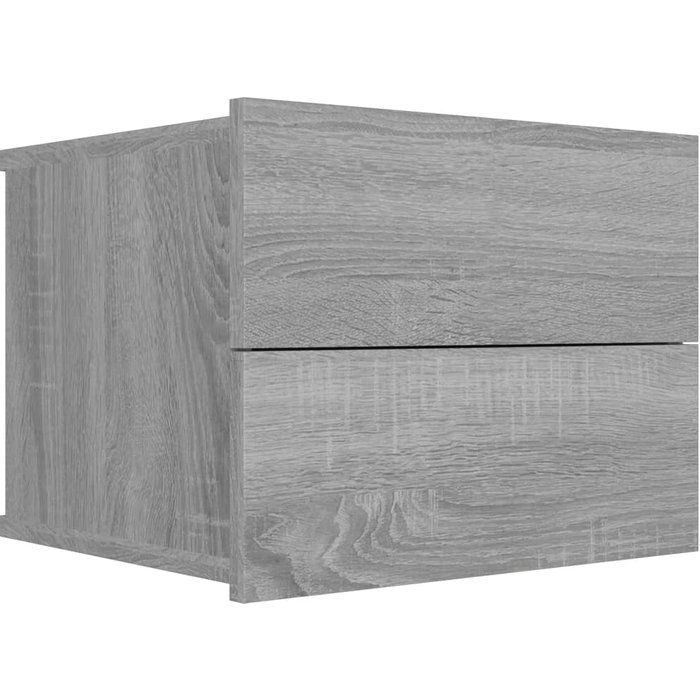 Mesita de noche sonoma gris 40x30x30 cm madera contrachapada