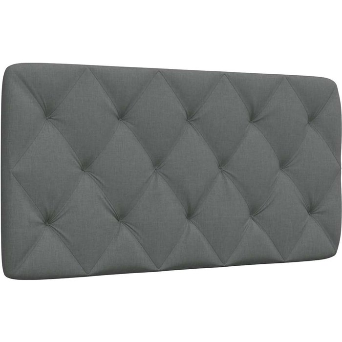 Cojín cabecero tela gris oscuro 100 cm