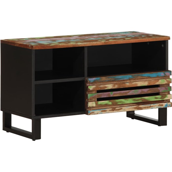 Maison exclusive - mueble de tv madera maciza de acacia 80x34x46 cm