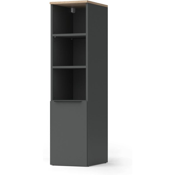 Vicco armario universal wido, antracita/sonoma, 30.2 x 120 cm con una puerta