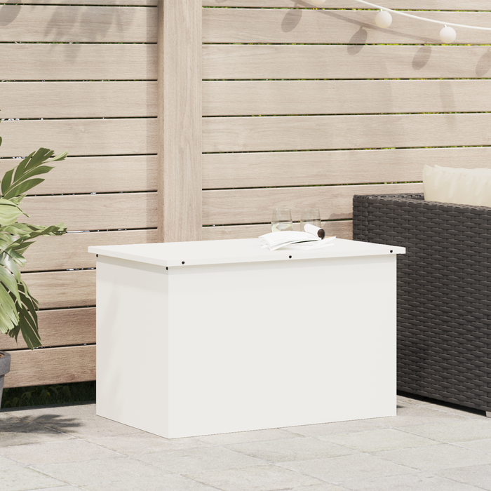 Vidaxl caja de almacenamiento exterior blanco 80 x 50.5 x 50 cm