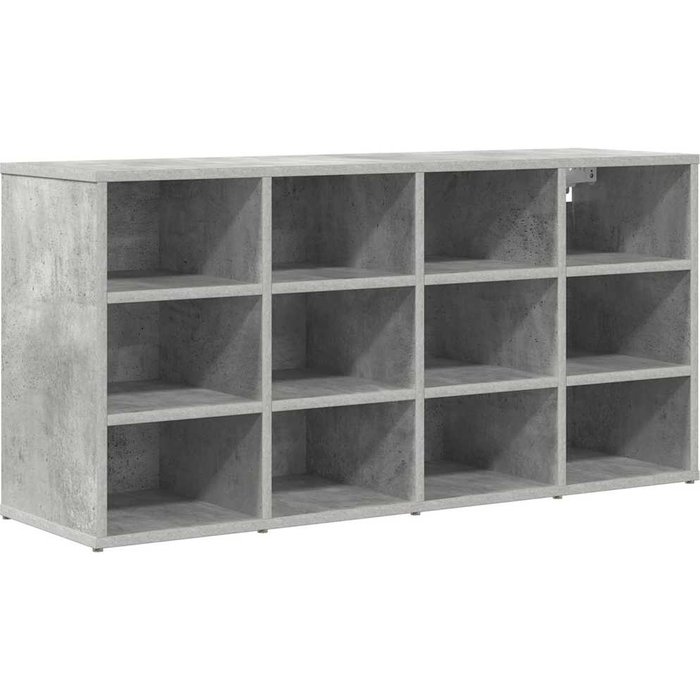 Zapatero gris hormigón 103 x 30 x 51 cm madera contrachapada - comfortxl