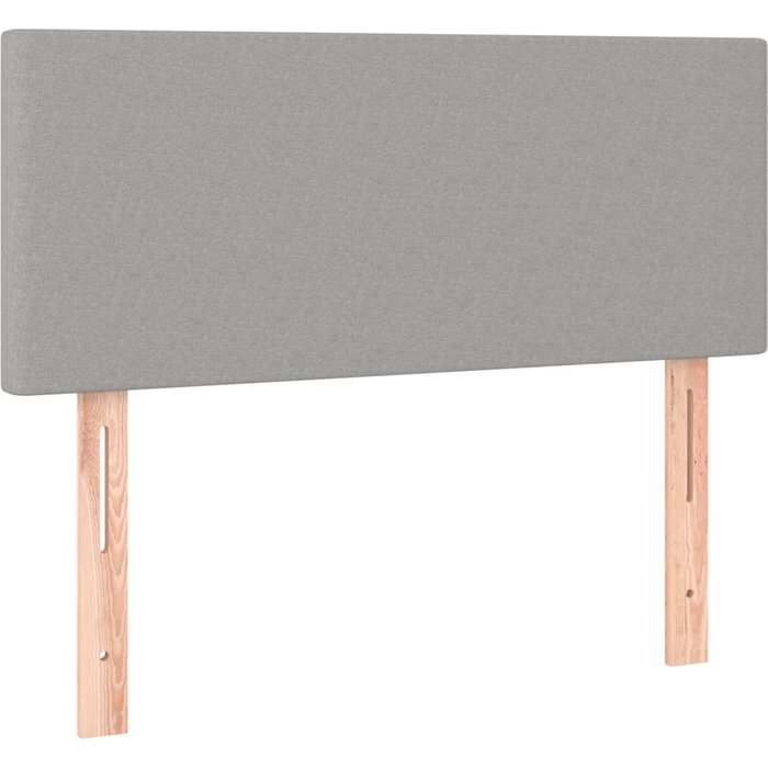 Cabecero de tela gris claro 80x5x78/88 cm - comfortxl