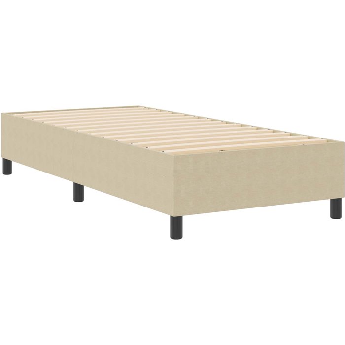 Estructura de cama de plataforma, verde grisáceo, 80 x 200 cm, tela