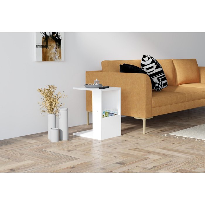 Mesa auxiliar star blanco