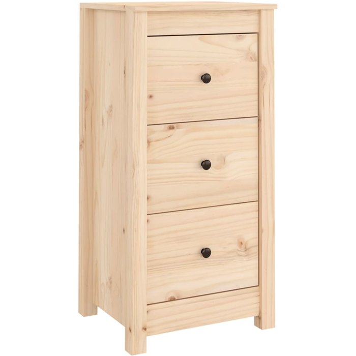Aparador de madera maciza de pino 40x35x80 cm - comfortxl