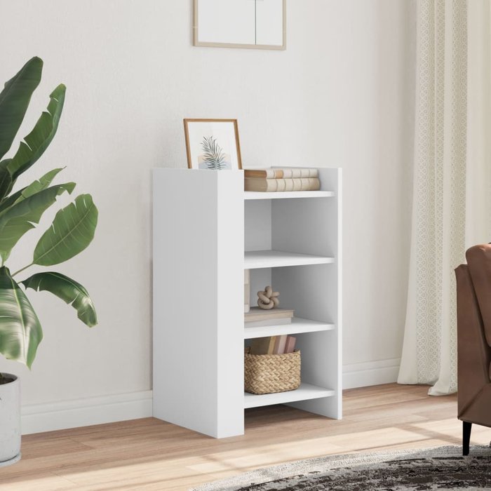 Maison exclusive - aparador de madera de ingeniería blanco 45x35x75 cm