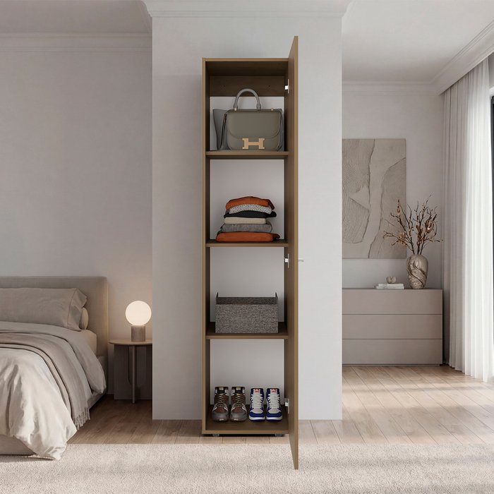 Home dreams m4 - 1-door wardrobe cabinet (natural oak)
