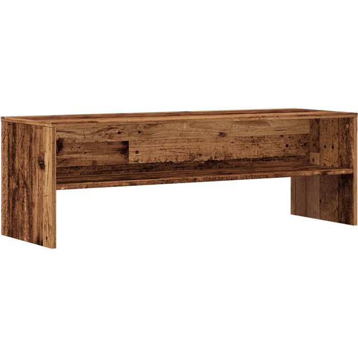 Mueble de tv en madera laminada envejecida 120x40x40 cm - comfortxl