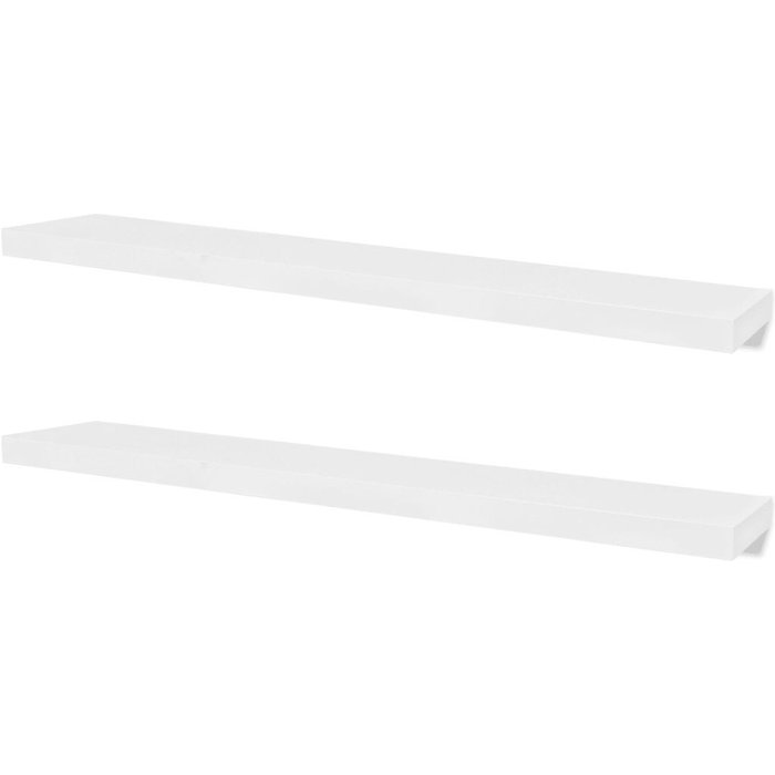 Estantería/rio de pared de mdf blanco para dvd/libros 2702112/2