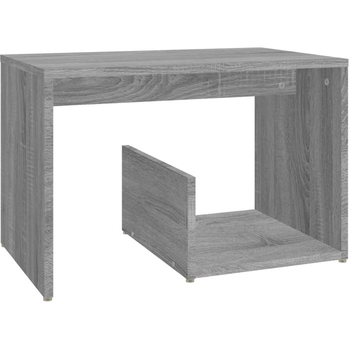 Mesa auxiliar madera contrachapada gris sonoma 59x36x38 cm - comfortxl