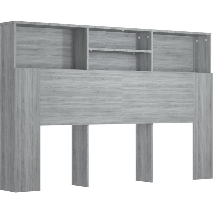 Cabecero cama mueble cabecero - color gris sonoma 160x19x103,5 cm