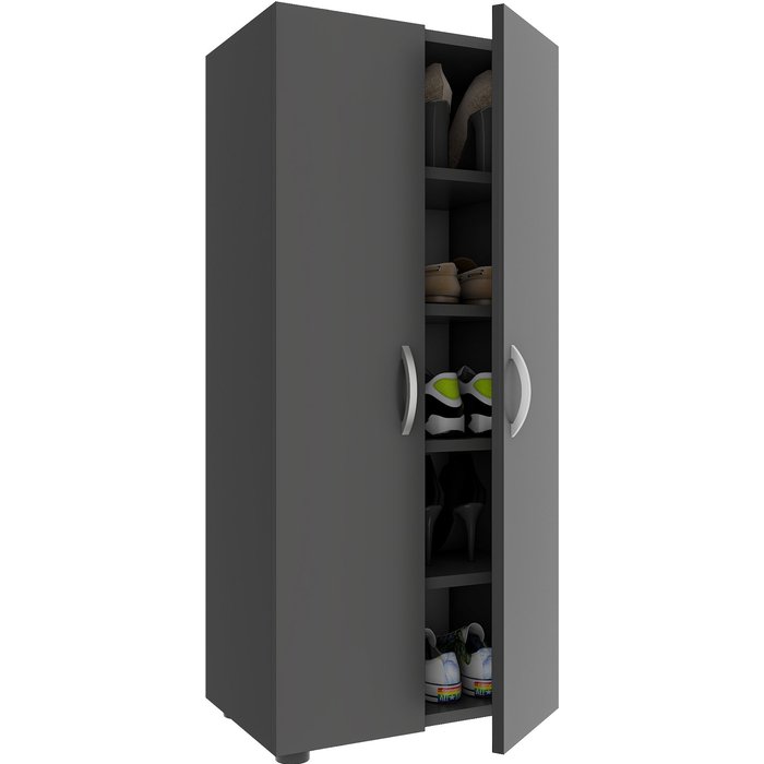 Vcm armario de zapatos ulas antracita h. 108 x b. 49 x t. 30 cm