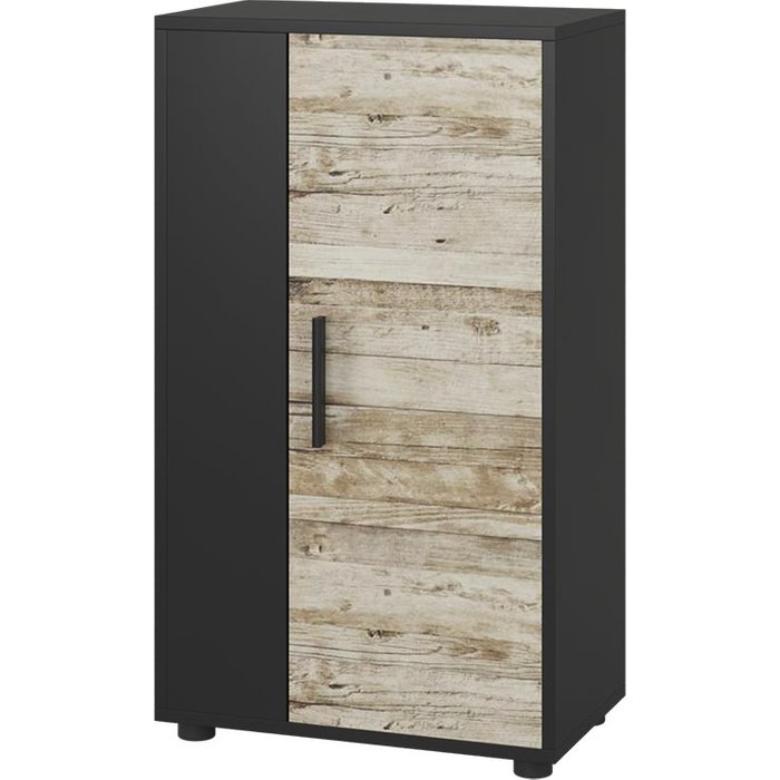 Vicco cómoda berno, roble negro/arena, 50.1 x 87.3 cm con 2 compartimentos