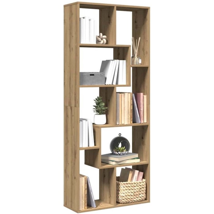 Librería divisora madera ingeniería roble artisan 67x25x161,5cm vidaxl
