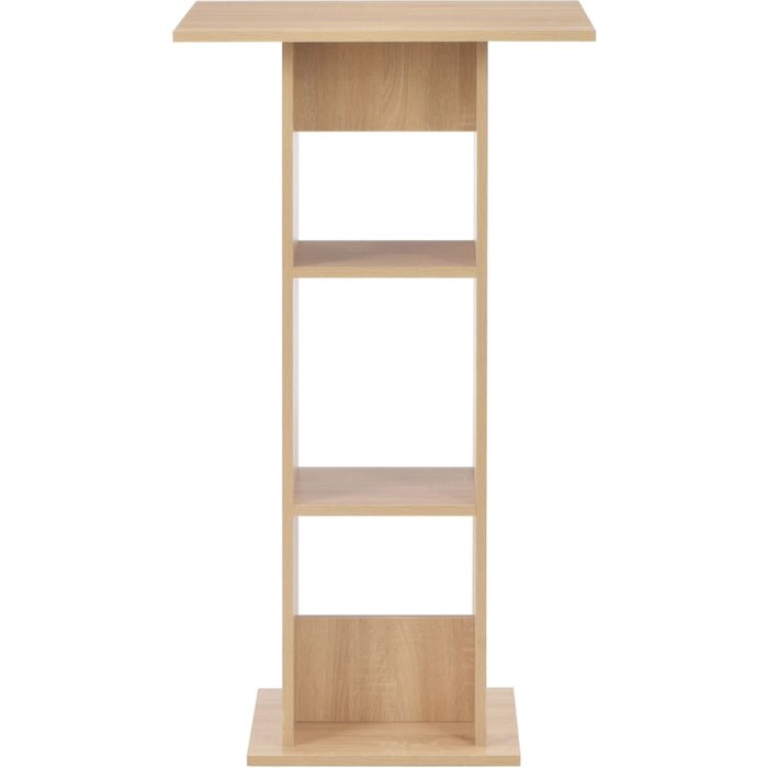 Mesa alta de bar | mesa de bistró color roble 60x60x110 cm cfw565737