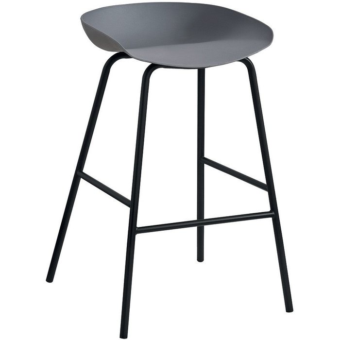 Silla de mostrador de diseño gris. colección sira