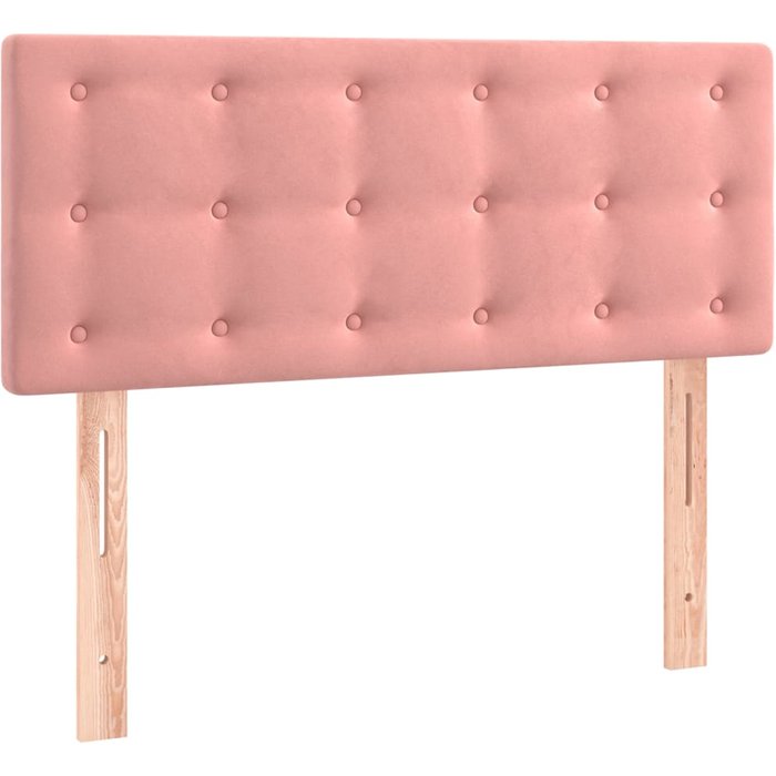 Cabecero cama - mueble cabecero de terciopelo rosa 80x5x78/88 cm