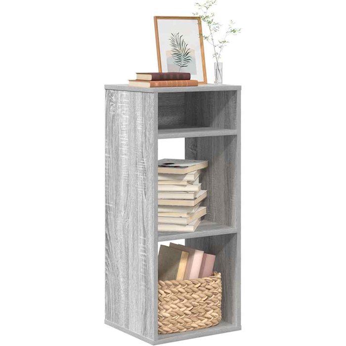 Maison exclusive - estantería madera de ingeniería color gris sonoma 34x31x80 cm