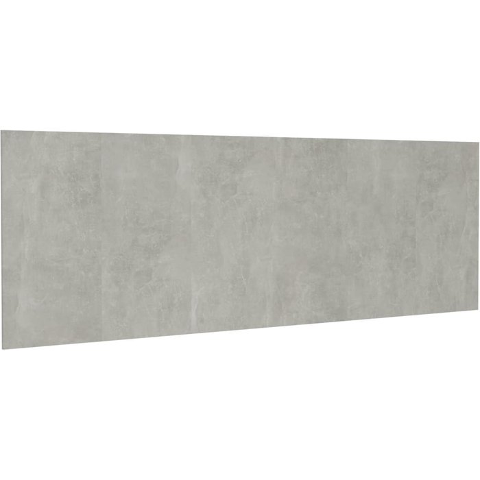 Cabecero pared madera contrachapada gris hormigón 240x1,5x80 cm - comfortxl