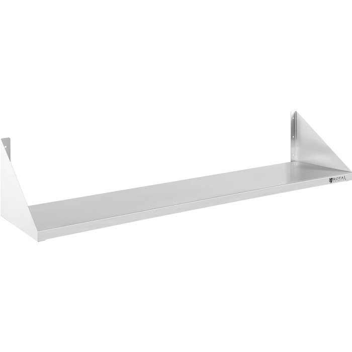 Estante de pared metalico - 30 x 120 cm