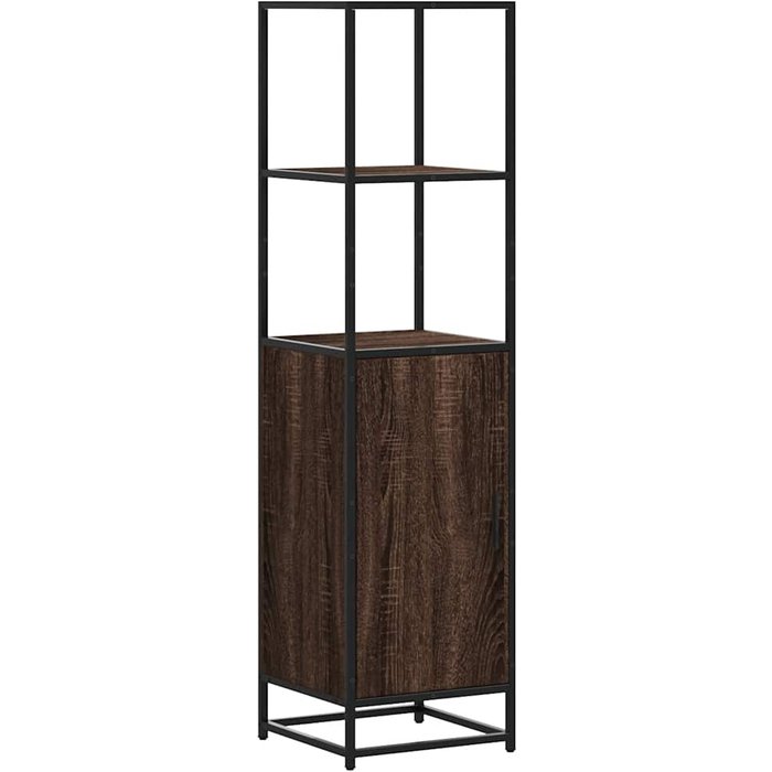 Aparador alto madera ingeniería marrón roble 35,5x35x139cm - comfortxl