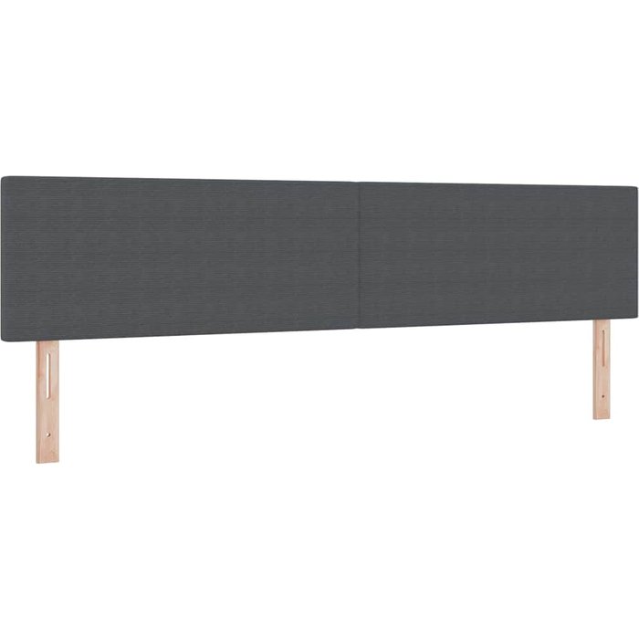 Cabecero cama - mueble cabecero gris oscuro 200 cm tela de pana