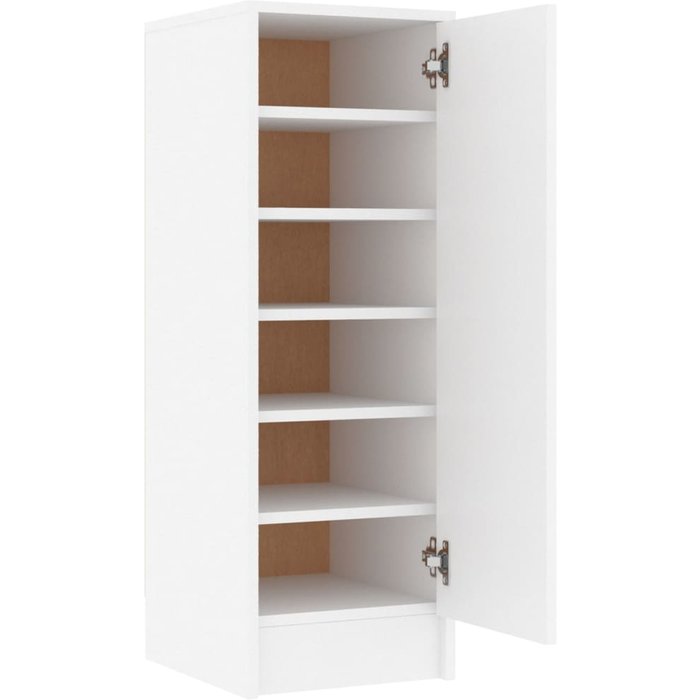 Mueble zapatero de aglomerado blanco 32x35x92 cm - comfortxl