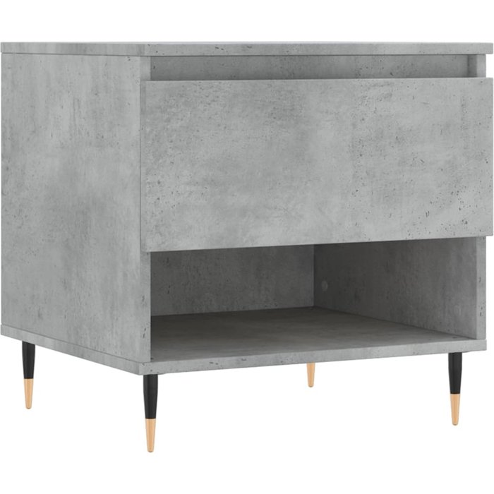 Mesa de centro madera de ingeniería gris hormigón 50x46x50 cm - comfortxl